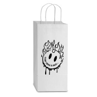 Every Thing Is Okay Double Wine Paper Bag - 6 1/2 X 3 1/2 X 12 3/8 | Artistshot