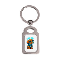 Good Boy Silver Rectangle Keychain | Artistshot