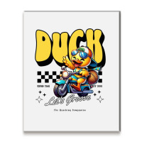 Happy Duck Metal Print Vertical | Artistshot