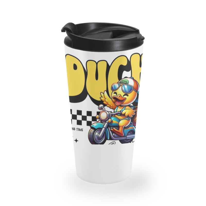 Happy Duck Travel Mug | Artistshot