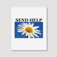 Send Help Portrait Canvas Print | Artistshot