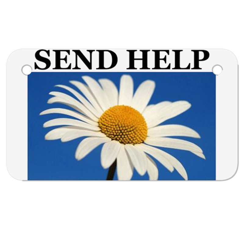 Send Help Motorcycle License Plate | Artistshot