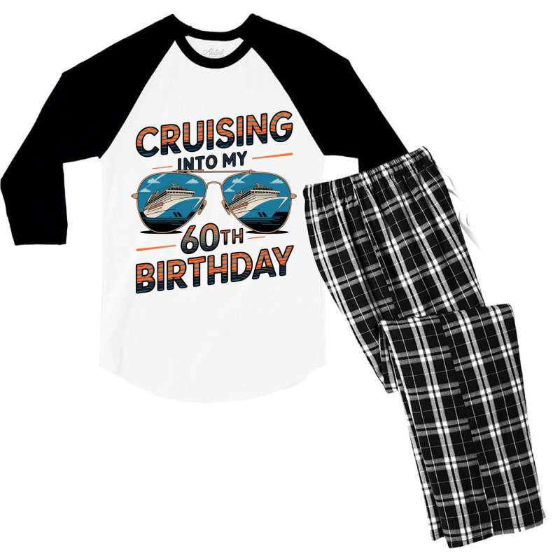 Cruising Into My 60th Birthday Men's 3/4 Sleeve Pajama Set | Artistshot