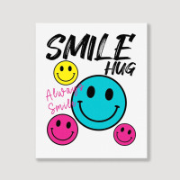 Smile Hug Portrait Canvas Print | Artistshot