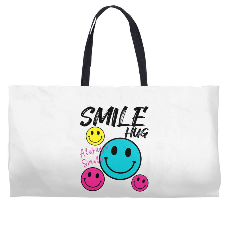 Smile Hug Weekender Totes | Artistshot