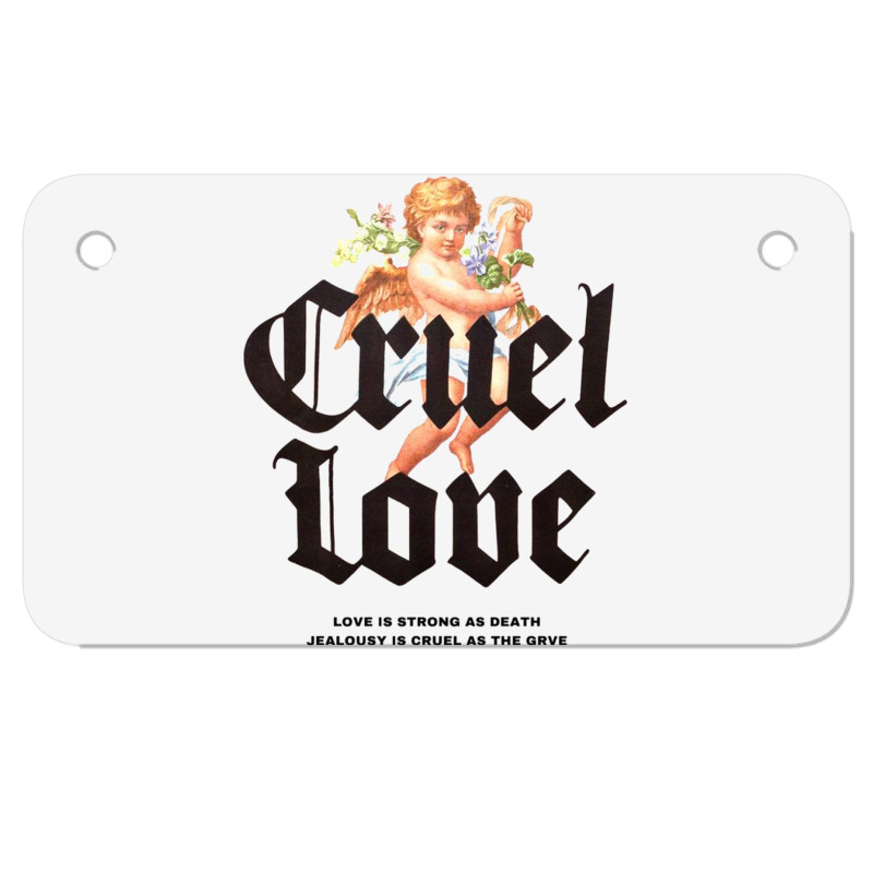 Truel Love Motorcycle License Plate | Artistshot