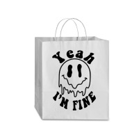 Yeah I'm Fine Traveler Paper Bag -13 X 6 X 15 3/4 | Artistshot