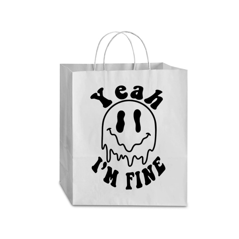 Yeah I'm Fine Traveler Paper Bag -13 X 6 X 15 3/4 | Artistshot