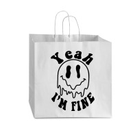 Yeah I'm Fine Vogue Paper Bag - 16 X 6 X 12 | Artistshot