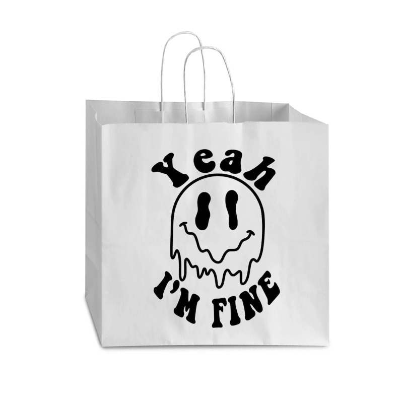 Yeah I'm Fine Vogue Paper Bag - 16 X 6 X 12 | Artistshot