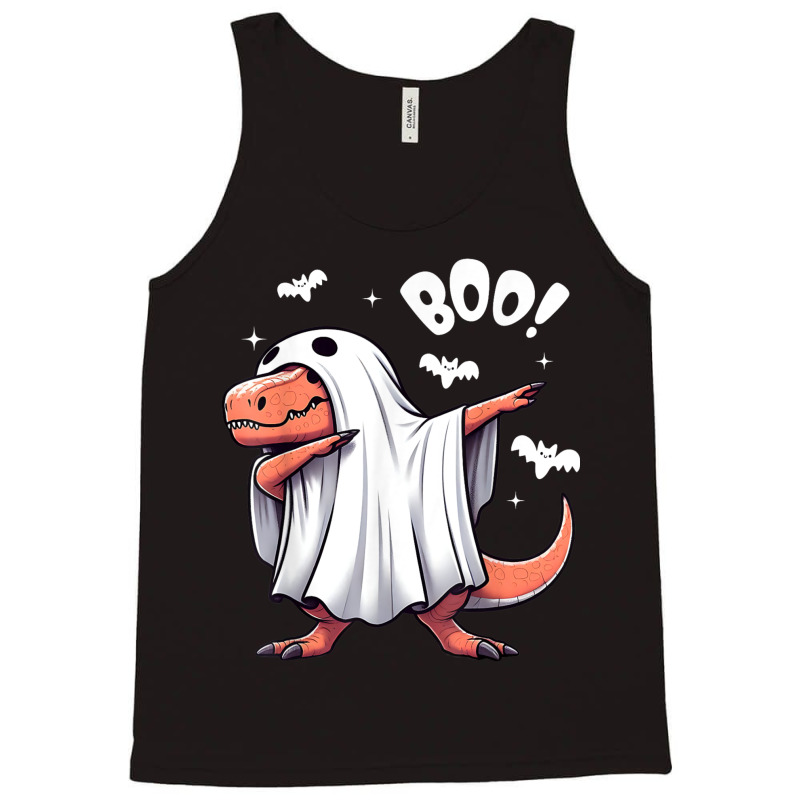 Funny Dabbing Dinosaur Spooky Halloween Boo Tank Top | Artistshot