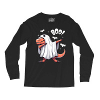 Funny Dabbing Dinosaur Spooky Halloween Boo Long Sleeve Shirts | Artistshot