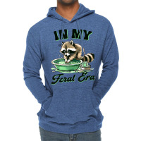 Funny Raccoon Saying In My Feral Era Lightweight Hoodie | Artistshot