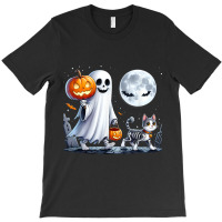 Halloween Ghost Cat Lovers T-shirt | Artistshot