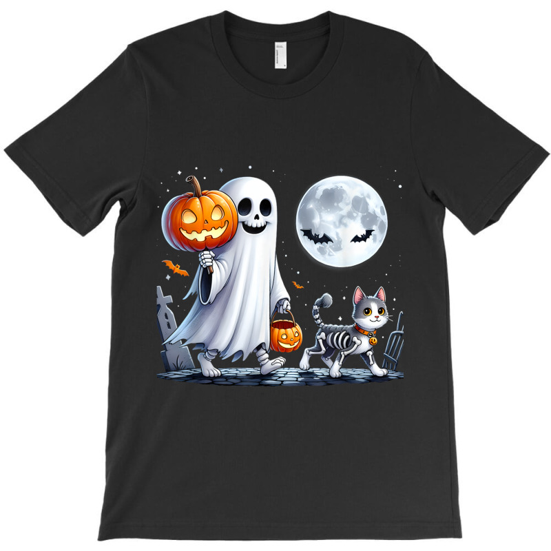 Halloween Ghost Cat Lovers T-shirt | Artistshot