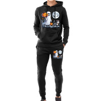 Halloween Ghost Cat Lovers Hoodie & Jogger Set | Artistshot