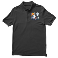 Halloween Ghost Cat Lovers Men's Polo Shirt | Artistshot