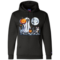 Halloween Ghost Cat Lovers Champion Hoodie | Artistshot