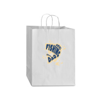 Quotes Dad Best Fishing Mart Paper Bag -13 X 7 X 17 | Artistshot