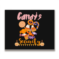 Candy's Security Funny Halloween Metal Print Horizontal | Artistshot