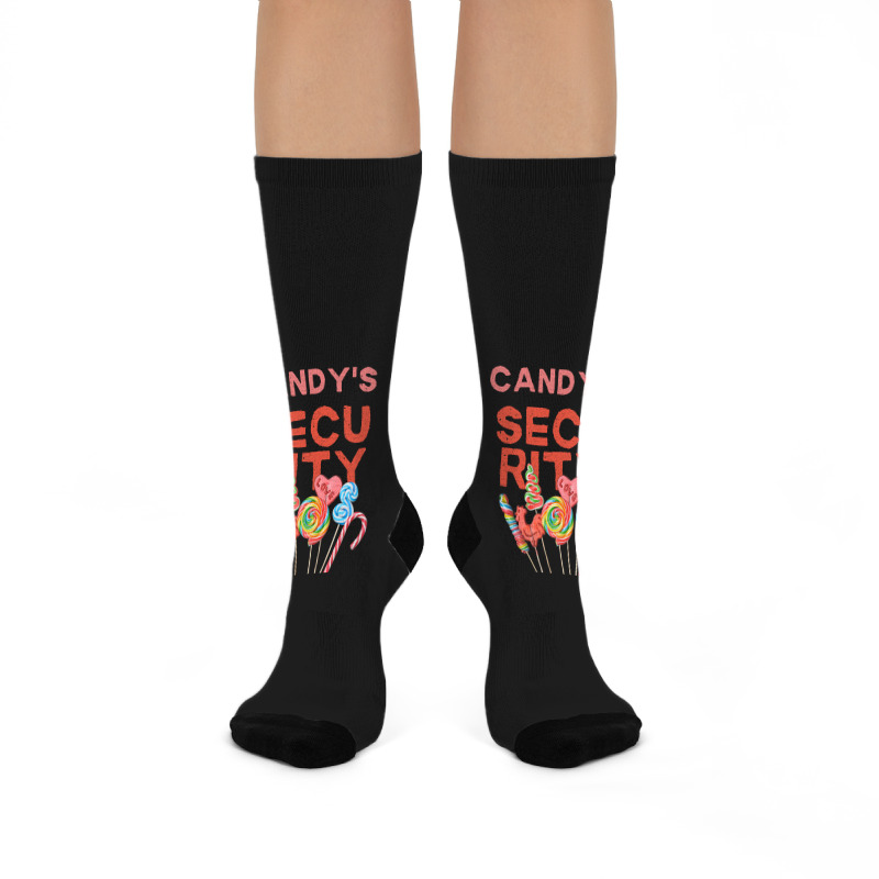 Candy's Security For Halloween Happy Crew Socks | Artistshot