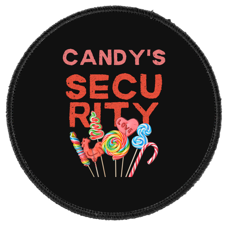 Candy's Security For Halloween Happy Round Patch | Artistshot