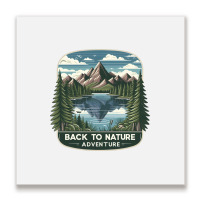 Back To Nature Metal Print Square | Artistshot