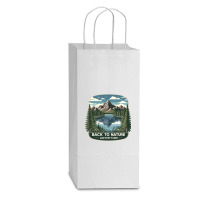 Back To Nature Double Wine Paper Bag - 6 1/2 X 3 1/2 X 12 3/8 | Artistshot