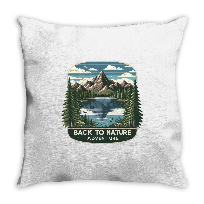 Back To Nature Throw Pillow | Artistshot