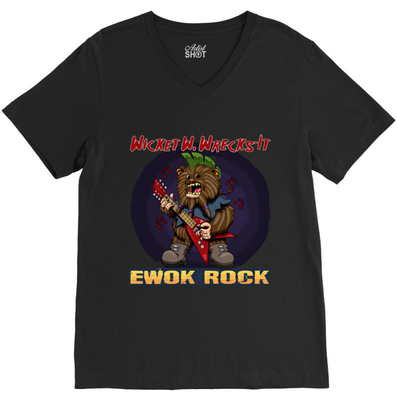 E-wok Rock V-neck Tee | Artistshot