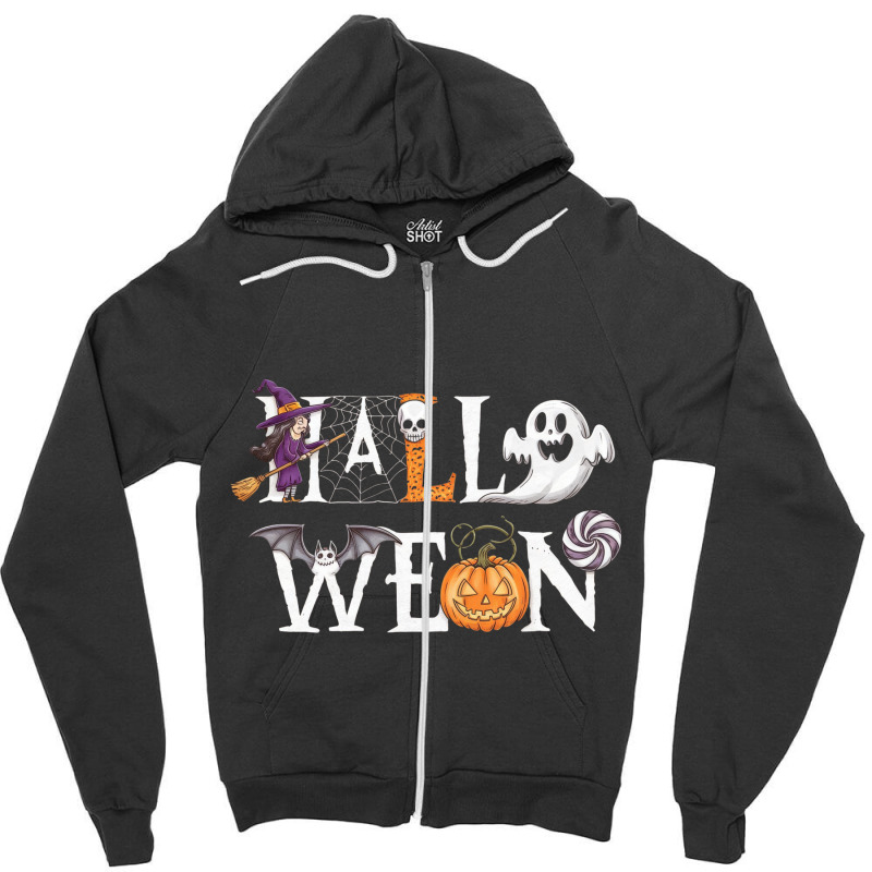 Funny Halloween Zipper Hoodie | Artistshot