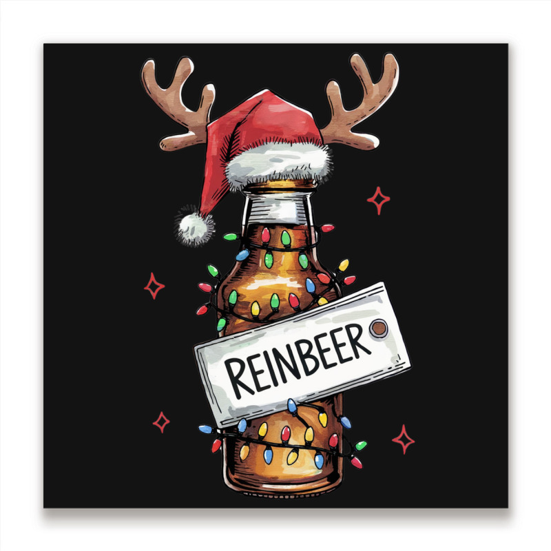 Reinbeer (2) Metal Print Square | Artistshot