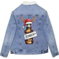 Reinbeer (2) Unisex Sherpa-lined Denim Jacket | Artistshot