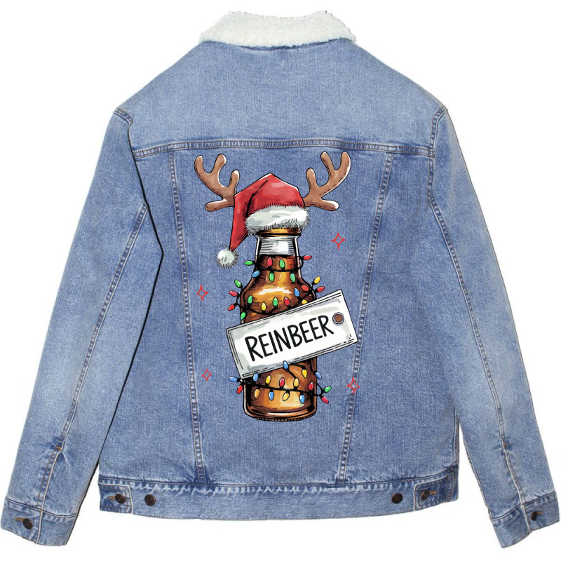 Reinbeer (2) Unisex Sherpa-lined Denim Jacket | Artistshot