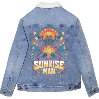 Sunrise Man Unisex Sherpa-lined Denim Jacket | Artistshot