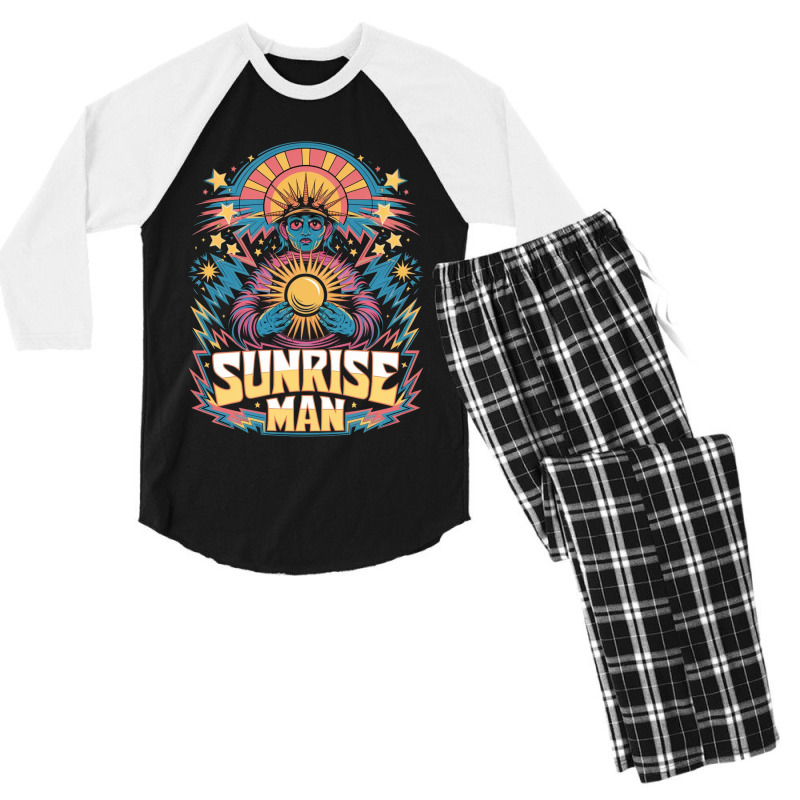 Sunrise Man Men's 3/4 Sleeve Pajama Set | Artistshot