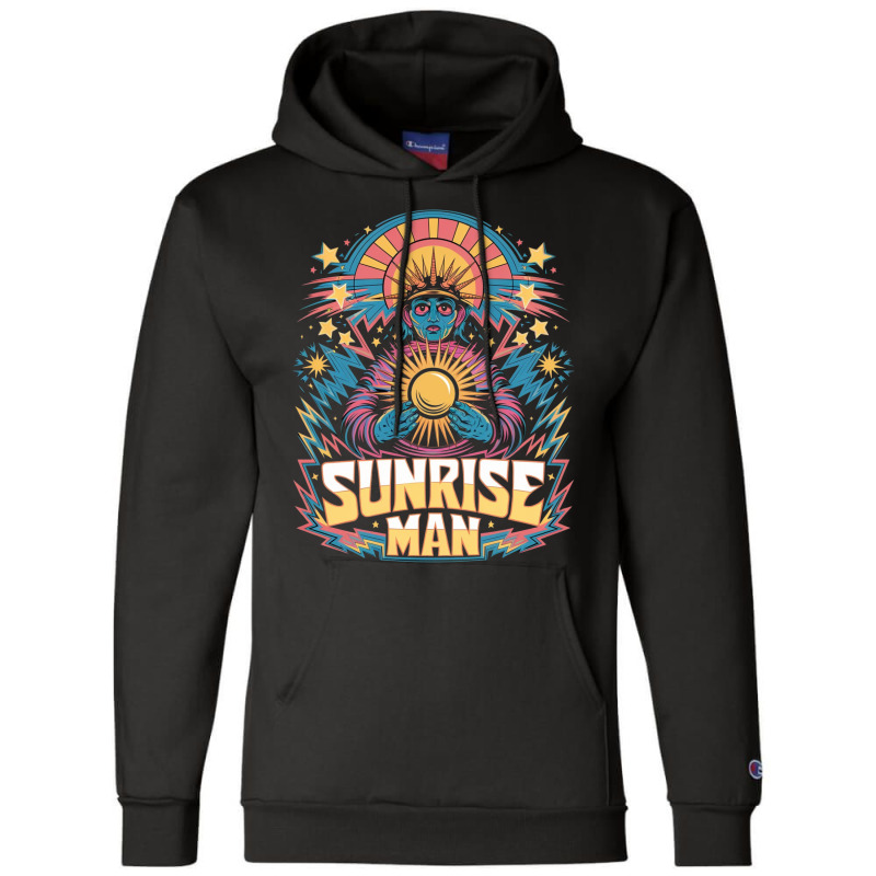 Sunrise Man Champion Hoodie | Artistshot