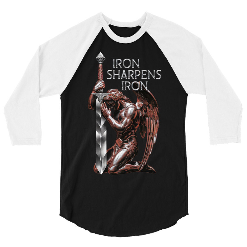 The Archangel Kneeling In Prayer 3/4 Sleeve Shirt | Artistshot