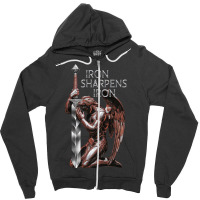 The Archangel Kneeling In Prayer Zipper Hoodie | Artistshot