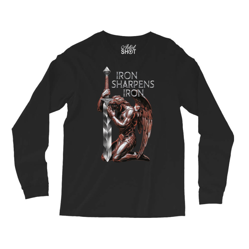 The Archangel Kneeling In Prayer Long Sleeve Shirts | Artistshot