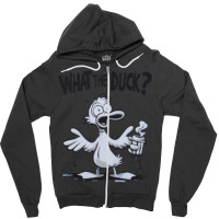 What The Duck Zipper Hoodie | Artistshot