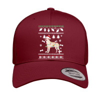 Anatolian Shepherd Dog Dog Santa Hat Ugly Christmas Sweater Happy Holi Retro Trucker Cap | Artistshot