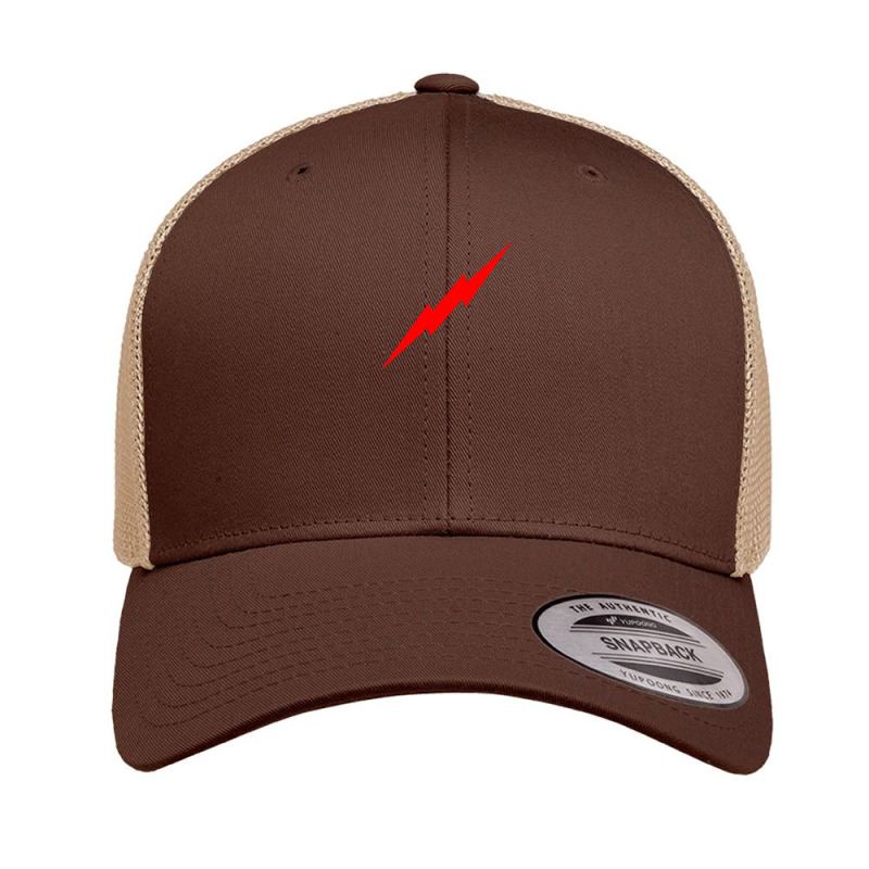 Red Lightning Bolt Retro Trucker Cap by LandynErickson | Artistshot