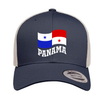 Panama Flag Design Pullover Hoodie Retro Trucker Cap | Artistshot