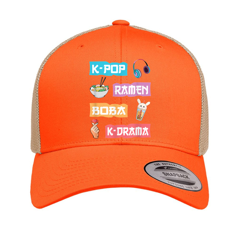 K Pop Ramen Boba K Drama   Cute Anime Ramen T Shirt Retro Trucker Cap | Artistshot