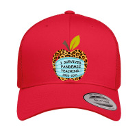 I Survived Pandemic Teaching 2020 2021 Leopard Print Teacher T Shirt Retro Trucker Cap | Artistshot