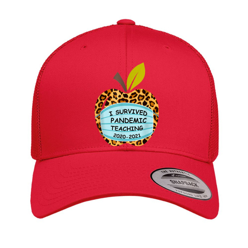 I Survived Pandemic Teaching 2020 2021 Leopard Print Teacher T Shirt Retro Trucker Cap | Artistshot