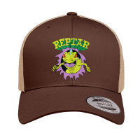 Reptar Attack Ripping Breaking Through Retro Trucker Cap | Artistshot