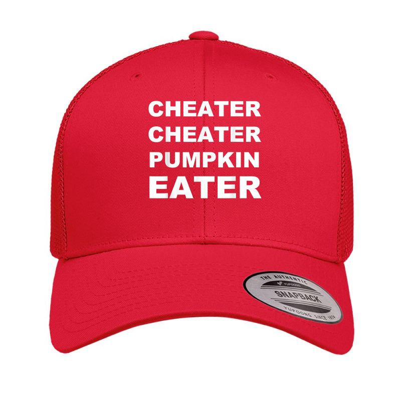 Cheater Cheater Pumpkin Eater Pun Funny Halloween Costume T Shirt Retro Trucker Cap by cm-arts | Artistshot