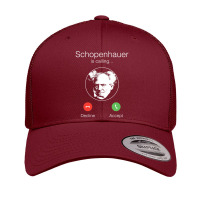 Schopenhauer Is Calling   Nihilist Philosophy Premium T Shirt Retro Trucker Cap | Artistshot